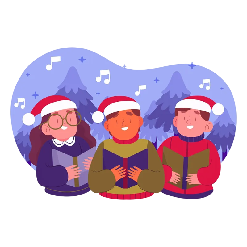 Seasonal Entertainment Scroll Accordion