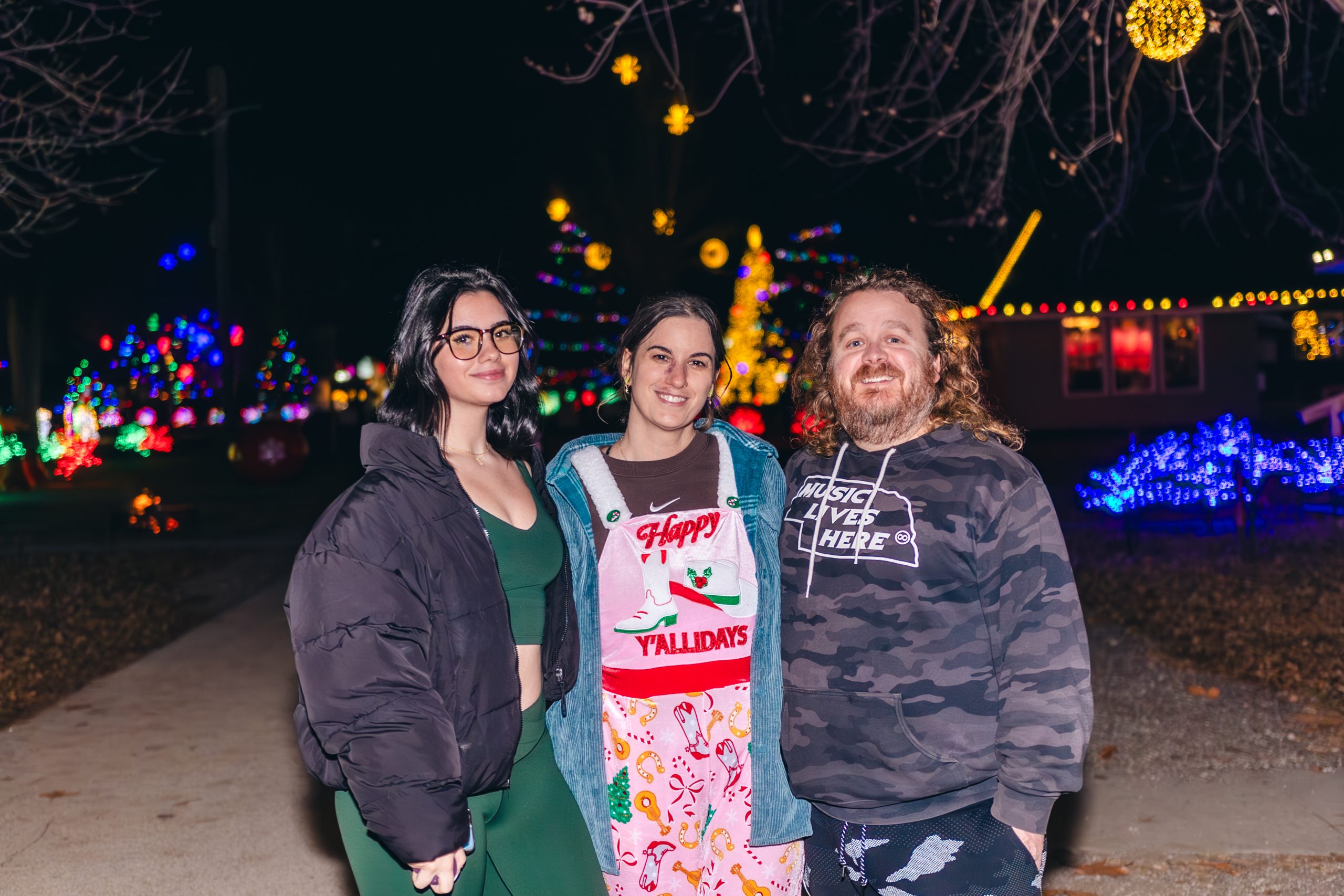 Families at an appreciation night at Falconwood Frosty Nights